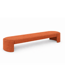 Ver imagem 2 de Recamier Luxo Decorativo Puff Fly 193cm Cama King Estofados:terra Cota