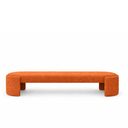 Ver imagem 3 de Recamier Luxo Decorativo Puff Fly 193cm Cama King Estofados:terra Cota