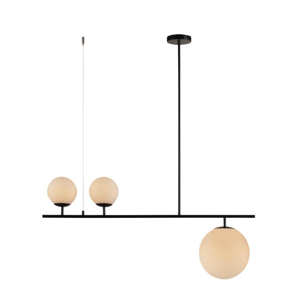 Lustre Pendente Avant Pérola Libra Preto E27 Bivolt - 1