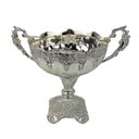 Ver imagem 2 de Centro de Mesa e Travessa Prateado para Doces e Frutas - 31,5x23x21cm