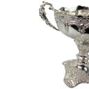 Ver imagem 4 de Centro de Mesa e Travessa Prateado para Doces e Frutas - 31,5x23x21cm