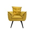 Ver imagem 2 de Poltrona Opala Decorativa Suede - Amarela