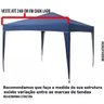 Lona Toldo Cobertura P/ Tenda Gazebo Rafia Mor 2,4x3m Origin - 2
