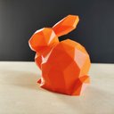 Ver imagem 2 de Coelho Decorativo 15 Cm - Coelhinho, Enfeite, Páscoa - Toque 3d:Laranja