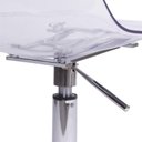 Ver imagem 3 de Cadeira Eames Policarbonato Transparente Base Rodizio Cromado
