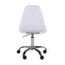 Ver imagem 2 de Cadeira Eames Policarbonato Transparente Base Rodizio Cromado