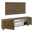 Ver imagem 3 de Rack Madesa Metz e Painel para TV até 55 Polegadas Rustic/Branco/Rustic Cor:Rustic/Branco/Rustic