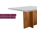 Ver imagem 7 de Conjunto Sala de Jantar Mesa Moscou Canto Copo com Vidro e Cleo Yescasa