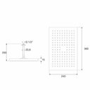 Ver imagem 2 de Kit com 2 Chuveiro com Tubo de Teto Retângular 360x240 Mm Rainsense Roca