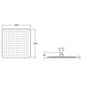 Kit com 2 Chuveiro Quadrado 300x300 Mm Raindream Roca - 2