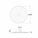 Ver imagem 2 de Kit com 2 Chuveiro Redondo 300 Mm Raindream Roca