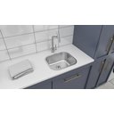 Ver imagem 2 de Tanque de Encaixe Tramontina Hera Compact 19 em Aço Inox Escovado 40x35 Cm