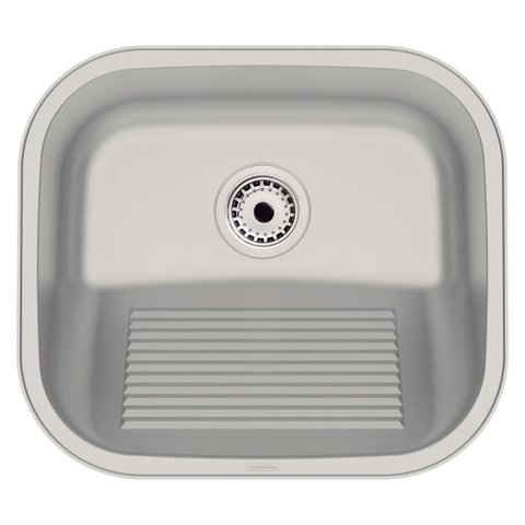 Tanque de Encaixe Tramontina Hera Compact 19 em Aço Inox Escovado 40x35 Cm