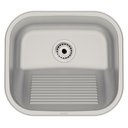 Ver imagem 1 de Tanque de Encaixe Tramontina Hera Compact 19 em Aço Inox Escovado 40x35 Cm