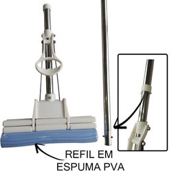 Rodo Mágico Original Esfregão Limpeza com Refil Espuma Pva - 2