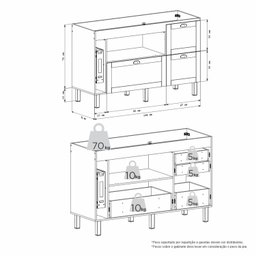Gabinete de Cozinha para Pia 150 Grou - 8