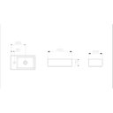 Ver imagem 3 de Kit com 2 Cuba Apoio 44CMX25CM com Mesa Basic CURVE1 Celite Branco