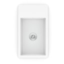 Ver imagem 2 de Kit com 2 Cuba Apoio 44CMX25CM com Mesa Basic CURVE1 Celite Branco