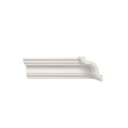 Ver imagem 1 de Kit com 5 Barras Rodateto de Poliestireno 8CMX80MM Liso 10m Branco Riplain