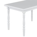 Ver imagem 2 de Mesa de Jantar Retangular para Cozinha 102 Madeira Maciça Branco