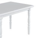 Ver imagem 3 de Mesa de Jantar Retangular para Cozinha 102 Madeira Maciça Branco