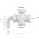 Ver imagem 2 de Adaptador Máquina Lavar Louça Roupa Tanque Cruzeta Blukit