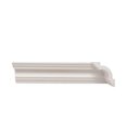 Ver imagem 1 de Kit com 5 Barras Rodateto de Poliestireno 5CMX50MM Liso 10m Branco Riplain