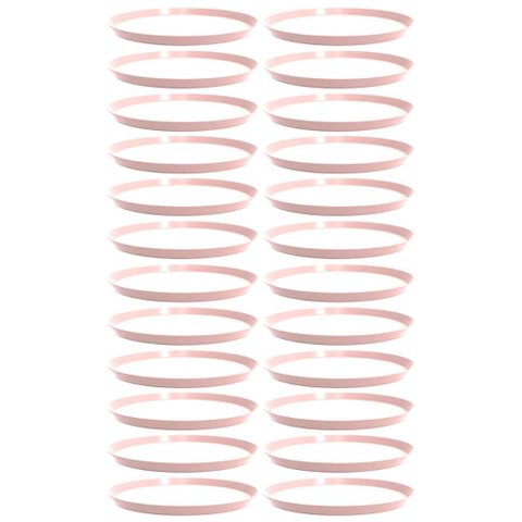 24 Bandejas Redonda 34cm Servir Bar Restaurante Crippa Bubble