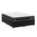 Ver imagem 6 de Cama Box Baú Casal Bipartido + Colchão Life D33 Pillow Top 61x138x188cm - Preto - e -Shop Casa