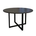 Ver imagem 2 de Mesa de Reunião Redonda 1,20 m Pés Metal para 4 Pessoas F5 Office Cor:Preto