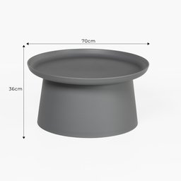 Mesa de Centro Natt 36 Cm X 70 Cm Cinza - 2