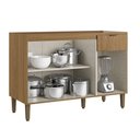 Ver imagem 2 de Balcão Leticia 120cm 3 Portas 1 Gaveta Thb