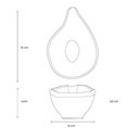 Ver imagem 5 de Molheira Cerâmica 40ml Orgânico Preto Matte 8x6cm Porto Brasil Molho Shoyu Caldas