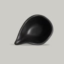 Ver imagem 3 de Molheira Cerâmica 40ml Orgânico Preto Matte 8x6cm Porto Brasil Molho Shoyu Caldas