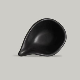 Molheira Cerâmica 40ml Orgânico Preto Matte 8x6cm Porto Brasil Molho Shoyu Caldas - 3 Molheira Cerâmica 40ml Orgânico Preto Matte 8x6cm Porto Brasil Molho Shoyu Caldas - 3