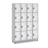 Armário Roupeiro Aço 16 Portas 191×130×41cm Volume C/ Tranca Cor:vermelho - 9