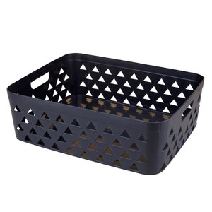 Cesto Organizador Cazza Tangram Preto 11l