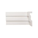 Ver imagem 1 de Kit com 5 Barras Rodateto de Poliestireno 12CMX30MM Liso 10m Branco Riplain