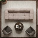 Ver imagem 3 de Sofá Compactado Cozy 3 Lugares Cazedis
