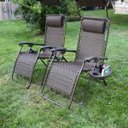 Ver imagem 4 de Cadeira Espreguicadeira Reclinavel Dobravel Praia Piscina Sol Verao Jardim Gravidade Zero Lazer Ar L