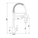 Ver imagem 4 de Torneira Misturador Inox Gourmet, Cozinha Bancada com Ducha Linha Inox Grascan