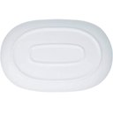 Ver imagem 3 de 20 Bandejas Travessas Melamina Brancas 26,2x17x2,6cm Buffet Restaurante Prato Oval