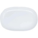 Ver imagem 4 de 20 Bandejas Travessas Melamina Brancas 26,2x17x2,6cm Buffet Restaurante Prato Oval