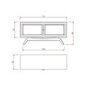 Ver imagem 3 de Rack Sala Tv até 50 Polegadas Ricco 113 Cm Laca Portas Palhinha Branco