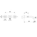 Ver imagem 2 de Kit com 2 Misturador para Lavatório de Parede com Válvula de Escoamento Elite Celite