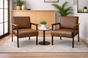 Ver imagem 1 de Conjunto 2 Poltronas Decorativas Fontana Courino Marrom
