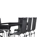 Ver imagem 2 de 6 Cadeiras Haiti e Mesa de Jantar Haiti em Alumínio para Cozinha, Jardim, Edícula - Trama Original