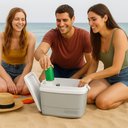 Ver imagem 2 de Caixa Térmica Cooler 12l Tropical Soprano Cinza Claro Bebidas Alimentos Praia Camping