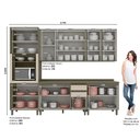 Ver imagem 7 de Cozinha Compacta Évelin 14 Portas 2 Gavetas Henn - Duna/Cristal