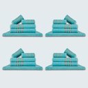 Ver imagem 1 de Jogo de Toalhas 20 P?s Cole??o Montreal 100% Algod?o Verde Aqua